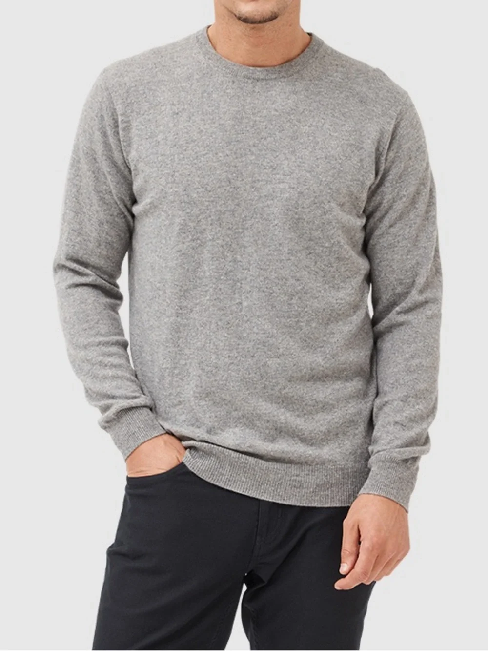 NWT Rodd & Gunn Queenstown Sweater Fog Gray Wool Cashmere Sz 3XL